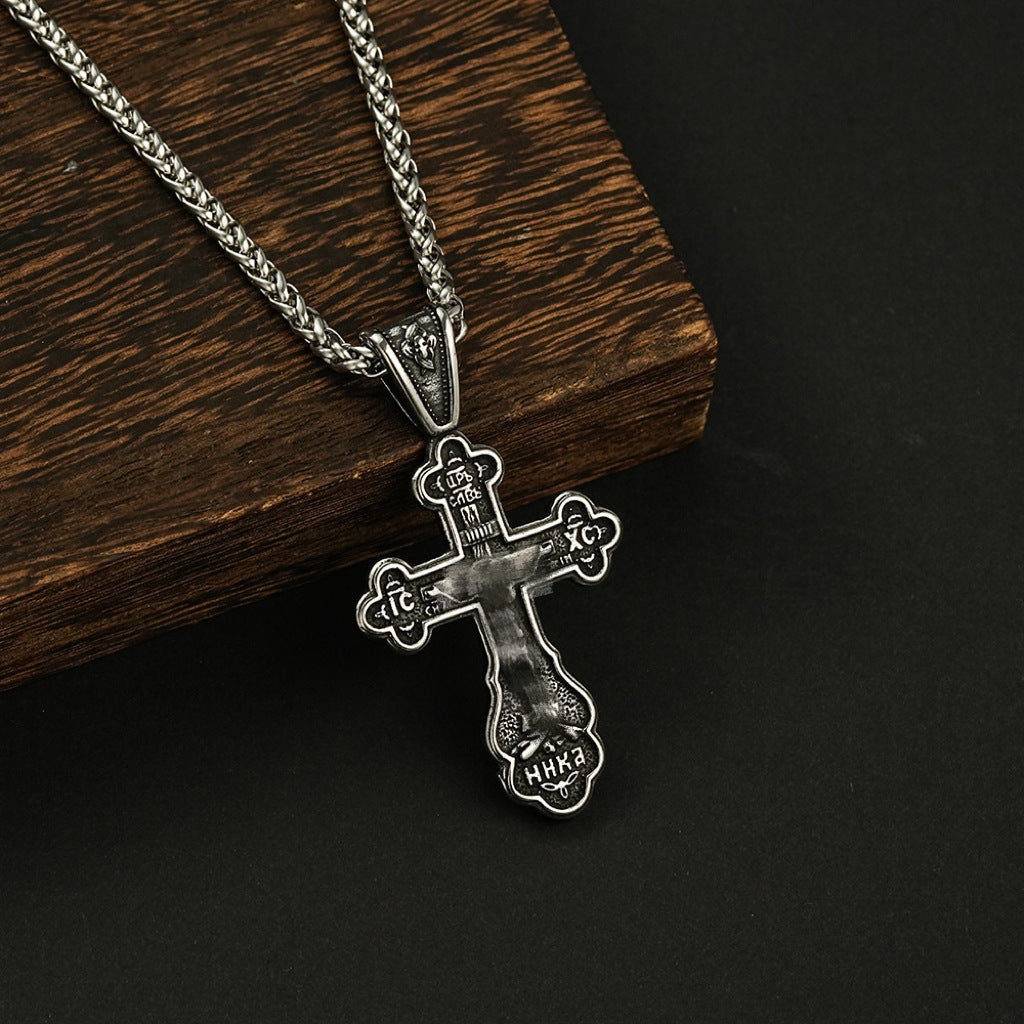 Stainless Steel Crucifix Cross Pendant
