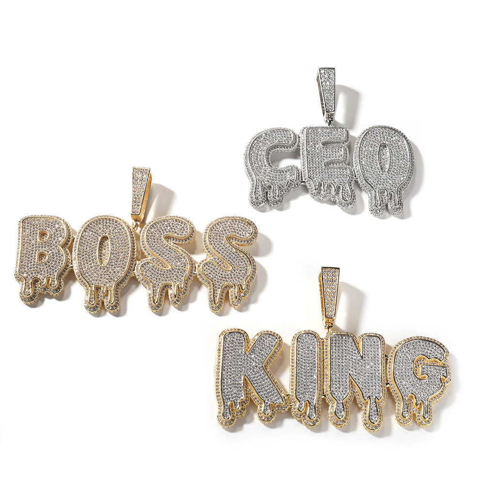Iced Out Custom Drip Pendant