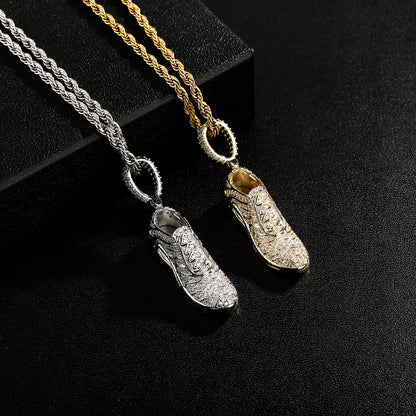 Iced Out Sports Running Shoes Pendant