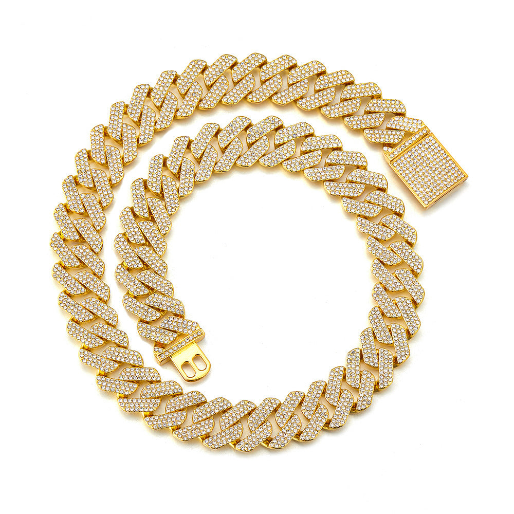 20mm Iced Out Miami Cuban Chain and Bracelet Set