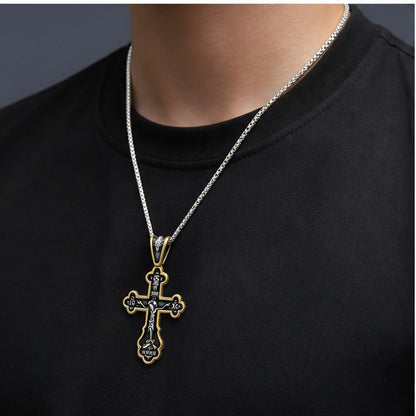 Stainless Steel Crucifix Cross Pendant