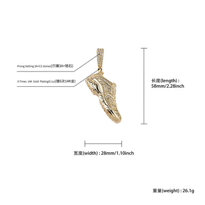 Iced Out Sports Running Shoes Pendant