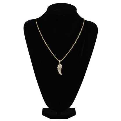 Iced Angle Wings Pendant