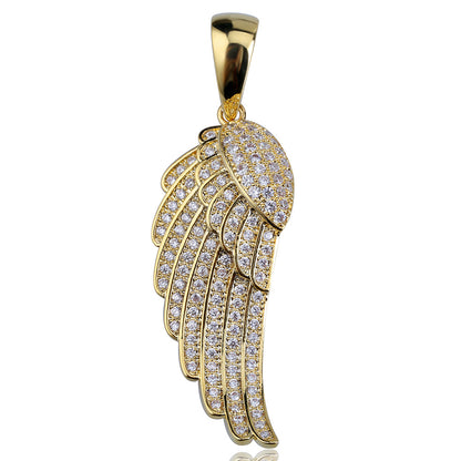 Iced Angle Wings Pendant