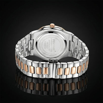Iced Square Cut Dial Calendar Men's Quartz Watch